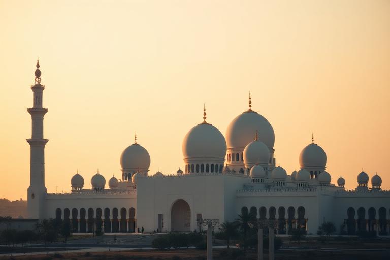 Abu Dhabi landmark skyline