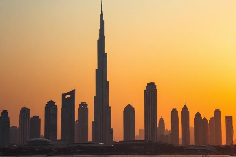 Dubai landmark skyline