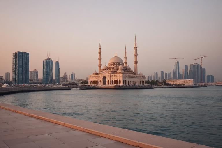 Sharjah landmark skyline